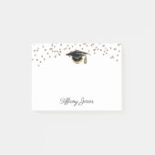 Zwarte & goudkleurige kap met Gold Glitter Post-it® Notes (Voorkant)