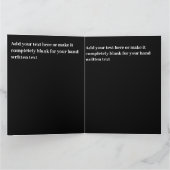 zwarte goudkleurige Rustische Valentijn Kaart (Binnen)