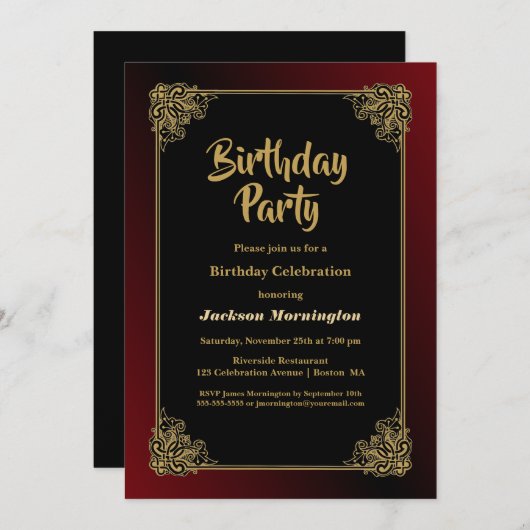 Zwarte goudkoorts kaart (Voorkant / Achterkant)