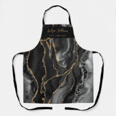 zwarte goudmakerij schort (Voorkant)