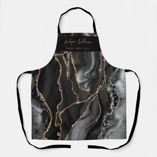 zwarte goudmakerij schort (Voorkant)