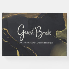 zwarte & goudmarmer gastenboek