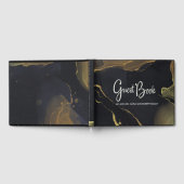 zwarte & goudmarmer gastenboek (Volledig)