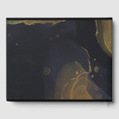 zwarte & goudmarmer gastenboek (Achterkant)