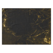 Zwarte goudmarmer tafelkleed (Voorkant (Horizontaal))