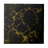 Zwarte goudmarmer tegeltje (Voorkant)