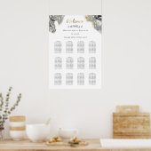 zwarte goudmarmer voor het huwelijk poster (Keuken)