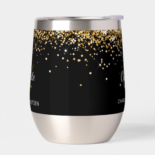 Zwarte goudmonogram (Links)