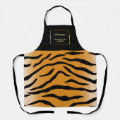 Zwarte goudmonogram in hogerdruk schort (Voorkant)