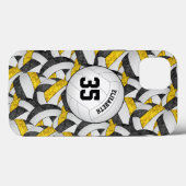 zwarte goudplots met cadeaus volleybal meisjes Case-Mate iPhone case (Achterkant (horizontaal))