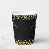 Zwarte goudprijs van de verpleegschool papieren bekers (Links)