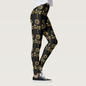 Zwarte goudRoos Leggings (Rechts)
