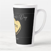 zwarte goudroze valentijn, gezoet voor paar latte mok (Rechts)