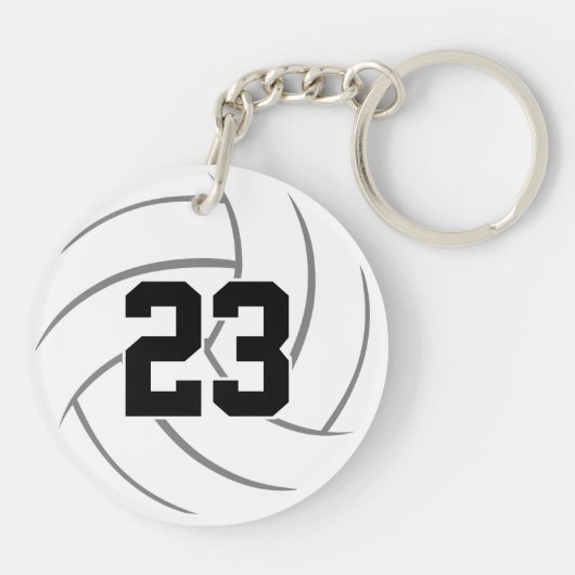 zwarte goudsport , douane volleybal sleutelhanger (Achterkant)