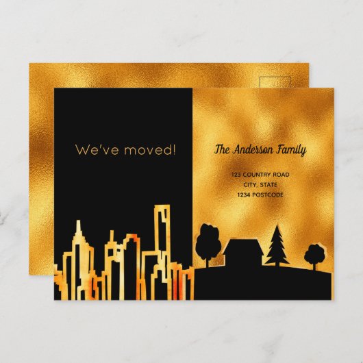 Zwarte goudstad, we hebben de aankondiging verplaa (Voorkant / Achterkant)