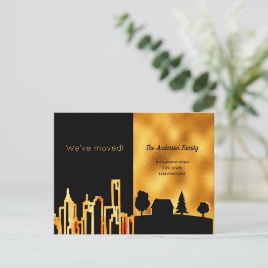 Zwarte goudstad, we hebben de aankondiging verplaa (Staand voorkant)