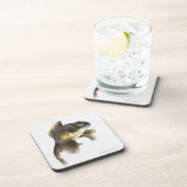 Zwarte goudvis (Carassius auratus) 2 Bier Onderzetter (Rechterzijde)