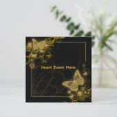 Zwarte goudvlinder kaart (Staand voorkant)