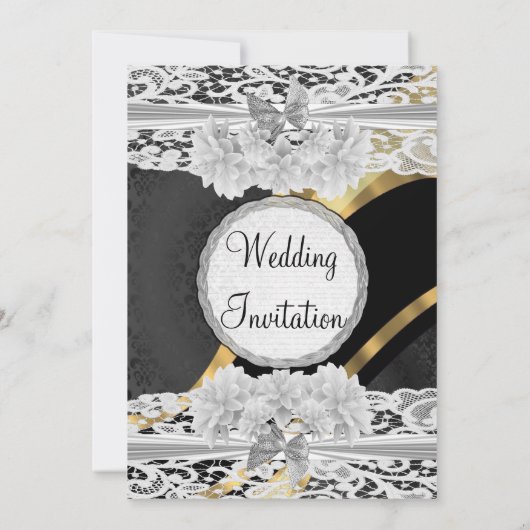 Zwarte goudwitte oogappel kaart (Achterkant)