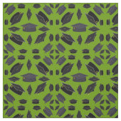 Zwarte graafkap boven groene gras stof (Swatch)