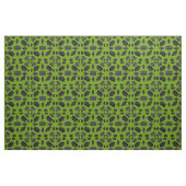 Zwarte graafkap boven groene gras stof (Fat Quarter)