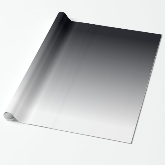 Zwarte gradiënt cadeaupapier (Uitgerold)