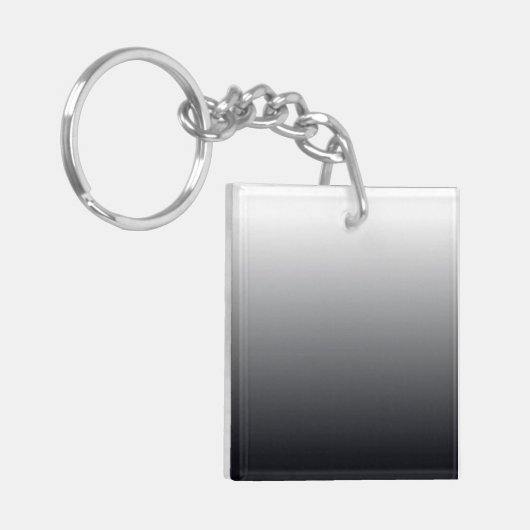 Zwarte gradiënt sleutelhanger (Voorkant Links)