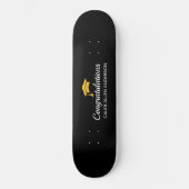 Zwarte Graduation Cap Skateboard Desk (Voorkant)