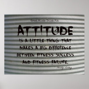 Zwarte graffiti op gegolfd IJzeren fitnessPoster! Poster