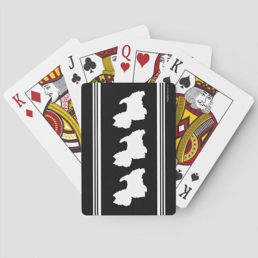 Zwarte Grafiek Pokerkaarten (Achterkant)