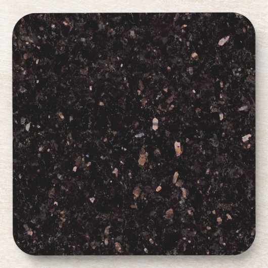 Zwarte graniet bier onderzetter (Voorkant)