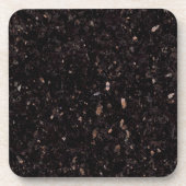 Zwarte graniet drankjes onderzetter (Voorkant)