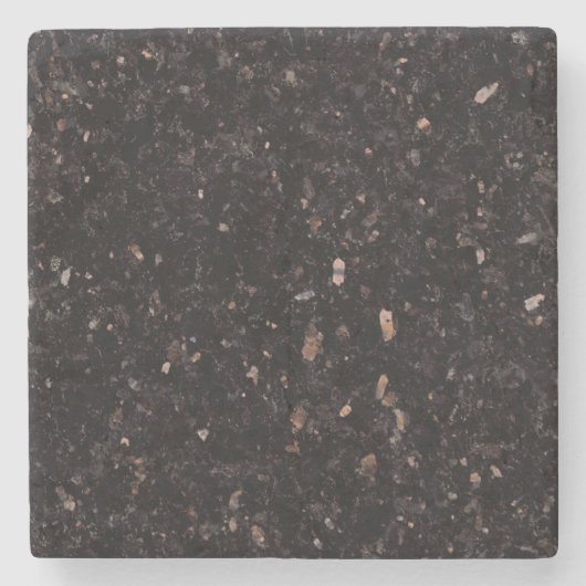 Zwarte graniet stenen onderzetter (Voorkant)