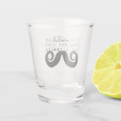 Zwarte Grappige Humor Ik Snavel Shot Glas (Achterkant)