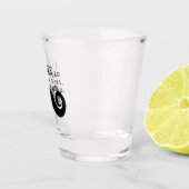 Zwarte Grappige Humor Ik Snavel Shot Glas (Rechts)