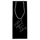 Zwarte Grappige Wijn Grappen Wijn Cadeostas Cadeautas (Achterkant)