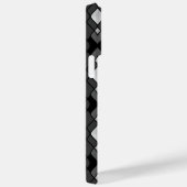 ZWARTE GRAY SILVER DIAMOND PATTERS Case-Mate iPhone CASE (Achterkant / Rechts)