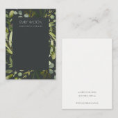 ZWARTE GREEN FOLIAGE WREATH LIJST KETTING DISPLAY VISITEKAARTJE (Voorkant / Achterkant)