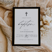 zwarte grens baptisme - uitnodiging