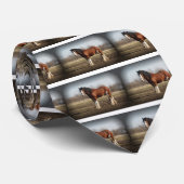 zwarte grens clydesdale stropdas (Opgerold)