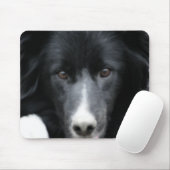 Zwarte grens Collie Face Dog Muismat (Met muis)