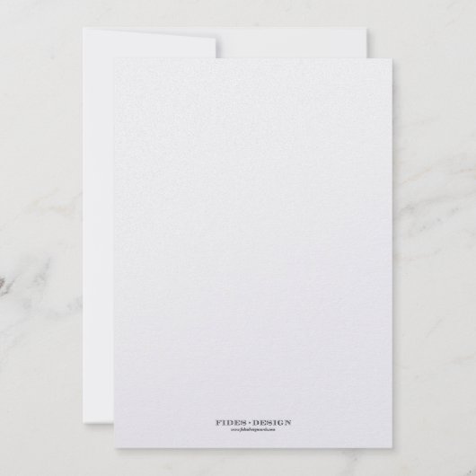 Zwarte grens shimmer traditionele monogram bruilof kaart (Achterkant)