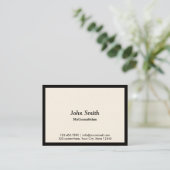 Zwarte Grens wiskundige Visitekaartje (Staand voorkant)