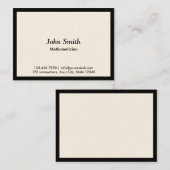 Zwarte Grens wiskundige Visitekaartje (Voorkant / Achterkant)