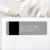 Zwarte Grensbegrafenis Klassieke Adresetiketten Etiket (Insitu)