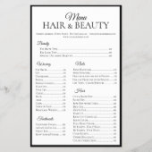 Zwarte-grenslijst voor hare Beauty Waxnails Flyer (Voorkant)