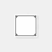 Zwarte Griekse sleutelgrens voor sierdoeleinden Post-it® Notes (Voorkant)