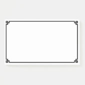Zwarte Griekse sleutelgrens voor sierdoeleinden Post-it® Notes (Voorkant)