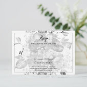 zwarte grijs en witte RSVP (Staand voorkant)