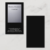 Zwarte grijs unieke Creative Professional Visitekaartje (Voorkant / Achterkant)